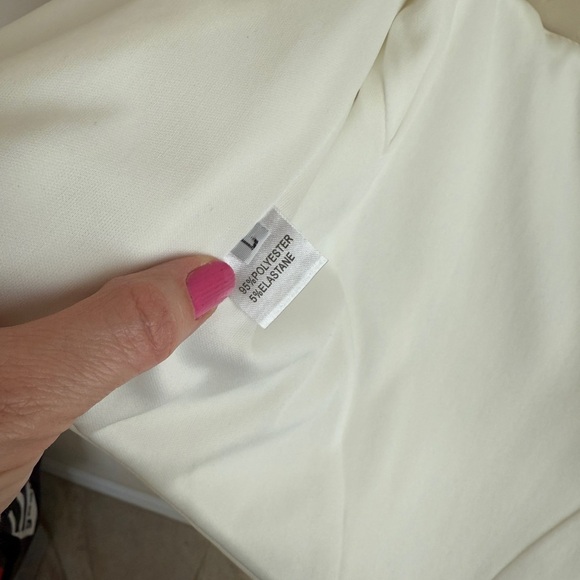 Marthea Cream White Women’s Corset Top Zip Up Women’s Large - Picture 5 of 6